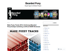 Tablet Screenshot of beardedpony.wordpress.com