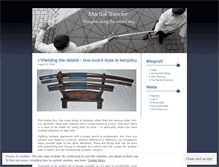 Tablet Screenshot of martialtraveler.wordpress.com