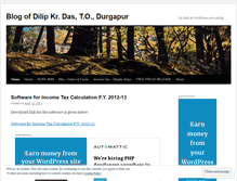 Tablet Screenshot of dilipdas.wordpress.com