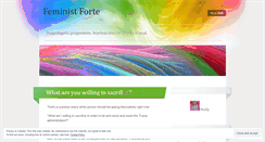 Desktop Screenshot of feministforte.wordpress.com