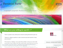 Tablet Screenshot of feministforte.wordpress.com