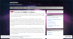 Desktop Screenshot of ladydifadden.wordpress.com
