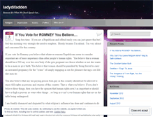 Tablet Screenshot of ladydifadden.wordpress.com