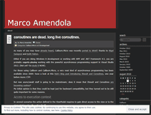 Tablet Screenshot of marcoamendola.wordpress.com