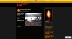 Desktop Screenshot of dauerlicht.wordpress.com
