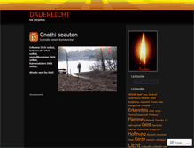Tablet Screenshot of dauerlicht.wordpress.com