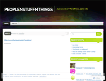 Tablet Screenshot of peoplenstuffnthings.wordpress.com