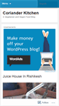 Mobile Screenshot of corianderkitchen.wordpress.com