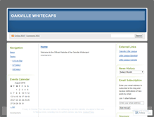 Tablet Screenshot of oakvillewhitecaps.wordpress.com