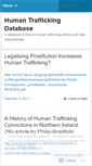 Mobile Screenshot of humantraffickingdatabase.wordpress.com