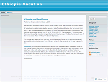 Tablet Screenshot of ethiopiavacation.wordpress.com