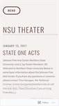 Mobile Screenshot of nsutheater.wordpress.com