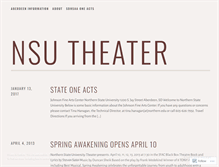 Tablet Screenshot of nsutheater.wordpress.com