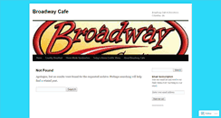 Desktop Screenshot of columbusbroadwaycafe.wordpress.com