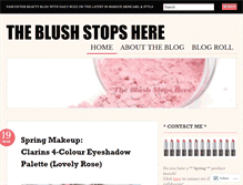 Tablet Screenshot of blushstopshere.wordpress.com