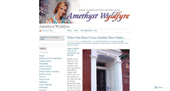 Desktop Screenshot of amethystwyldfyre.wordpress.com