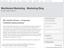 Tablet Screenshot of manifestedmarketing.wordpress.com