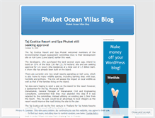 Tablet Screenshot of phuketoceanvillas.wordpress.com