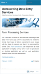 Mobile Screenshot of offshoredataentrywork.wordpress.com