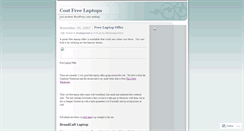 Desktop Screenshot of costfreelaptops.wordpress.com