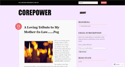 Desktop Screenshot of corepower.wordpress.com