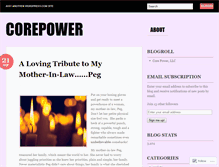 Tablet Screenshot of corepower.wordpress.com