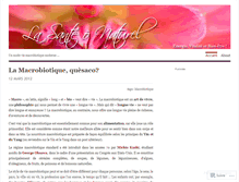 Tablet Screenshot of lasanteonaturel.wordpress.com