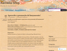 Tablet Screenshot of karmeliashop.wordpress.com