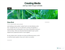 Tablet Screenshot of creatingmedia.wordpress.com