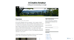 Desktop Screenshot of creativeamateur.wordpress.com