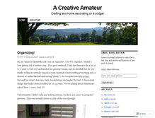 Tablet Screenshot of creativeamateur.wordpress.com