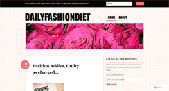 Desktop Screenshot of dailyfashiondiet.wordpress.com