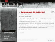 Tablet Screenshot of macfittest.wordpress.com