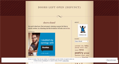 Desktop Screenshot of doorsleftopen.wordpress.com