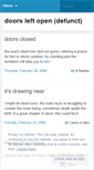 Mobile Screenshot of doorsleftopen.wordpress.com