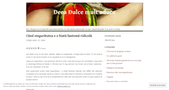 Desktop Screenshot of dulcedeea.wordpress.com