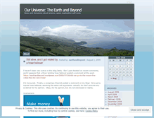 Tablet Screenshot of earthandbeyond.wordpress.com