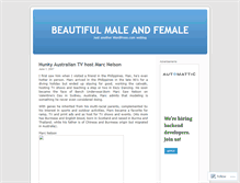 Tablet Screenshot of beautifulmaleandfemale.wordpress.com