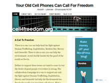 Tablet Screenshot of cell4freedom.wordpress.com