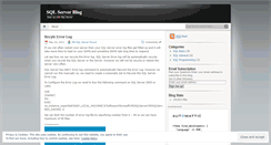 Desktop Screenshot of mssqlforum.wordpress.com