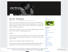Tablet Screenshot of over50now.wordpress.com