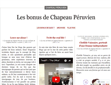 Tablet Screenshot of bonusduchapeau.wordpress.com