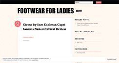 Desktop Screenshot of footwearforladiesea.wordpress.com