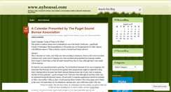 Desktop Screenshot of nybonsai.wordpress.com