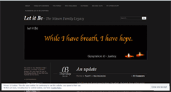 Desktop Screenshot of masonfamilylegacy.wordpress.com