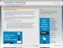 Tablet Screenshot of expositorypreaching.wordpress.com