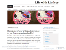 Tablet Screenshot of lindseyparrott.wordpress.com