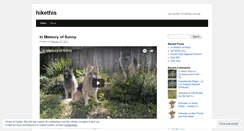 Desktop Screenshot of hikethis.wordpress.com