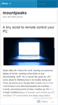 Mobile Screenshot of mountpeaks.wordpress.com