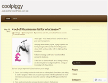 Tablet Screenshot of coolpiggy.wordpress.com